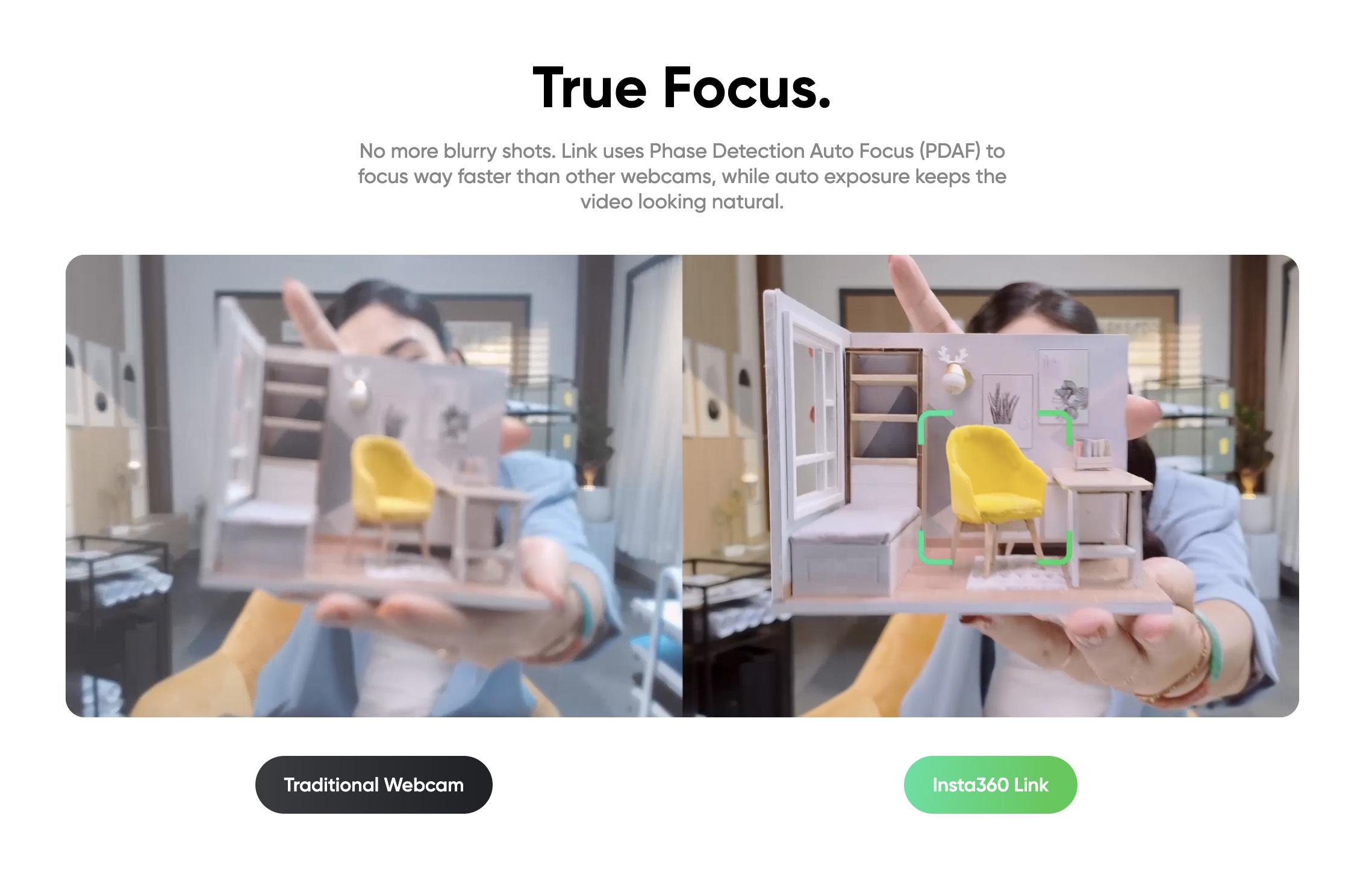 Insta360 Link focus