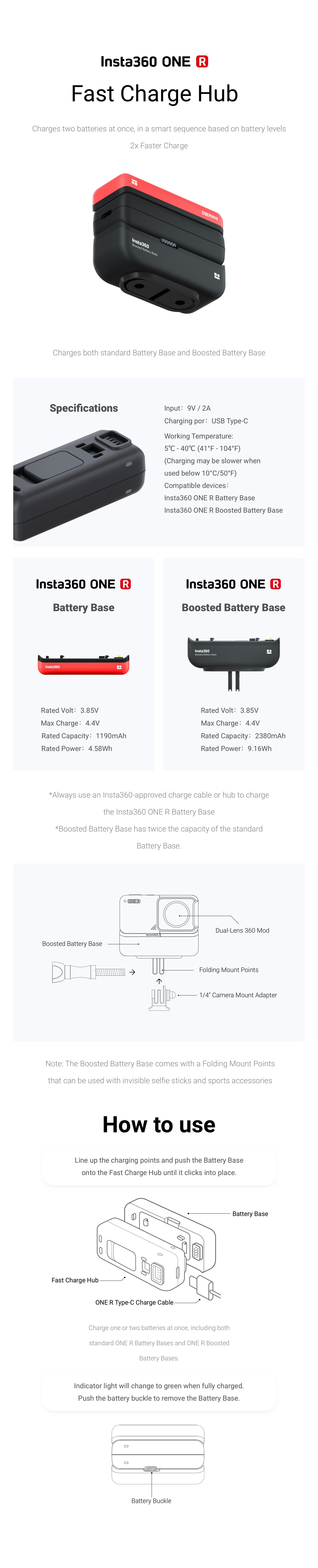 Insta360 One R Boosted Battery