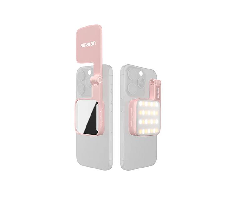 Cathay Photo | Aputure amaran Go MagSafe Mini LED Phone Light (Pink)