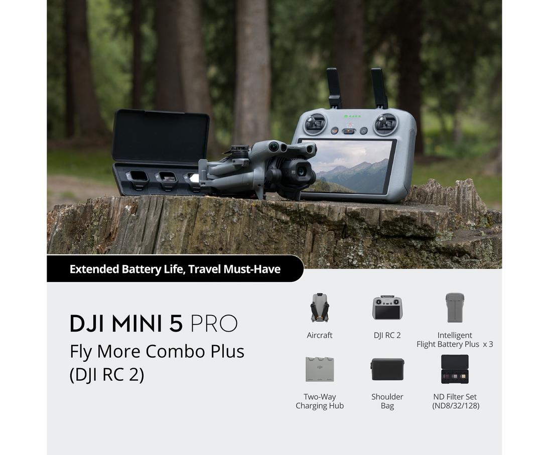 Cathay Photo | DJI Mini 5 Pro Fly More Combo Plus (DJI RC 2)