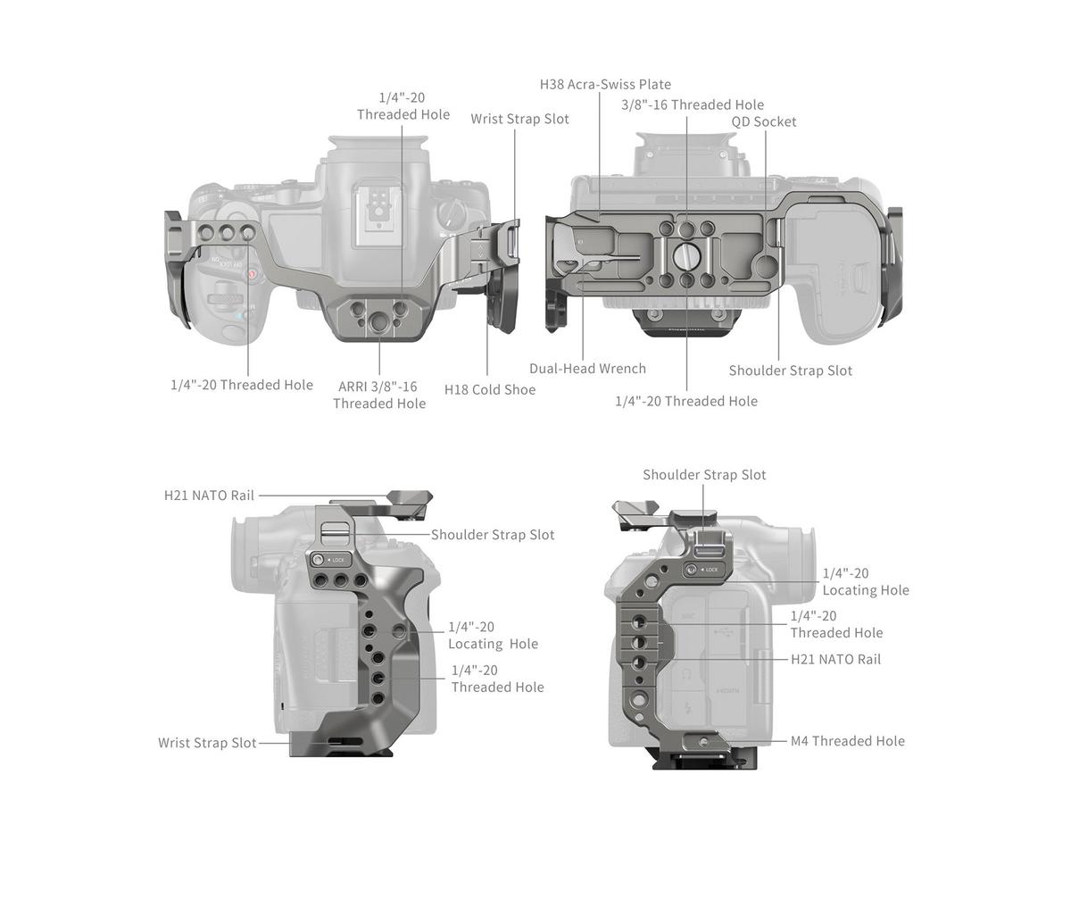 Cathay Photo | SmallRig 4977 HawkLock Quick Release Cage for Canon…