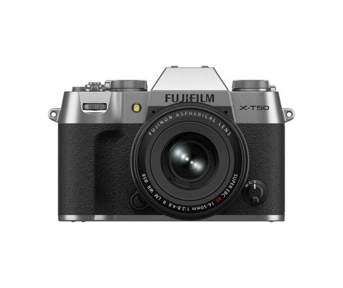 FUJIFILM X-T50 Body with 16-50mm f/2.8-4.8 Lens (Silver)