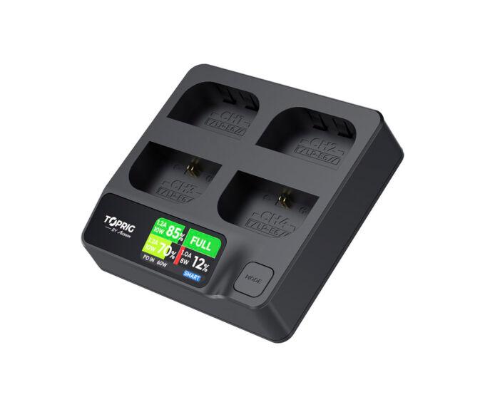 Accsoon TOPRIG 4-Bay LP-E6 Fast Charger