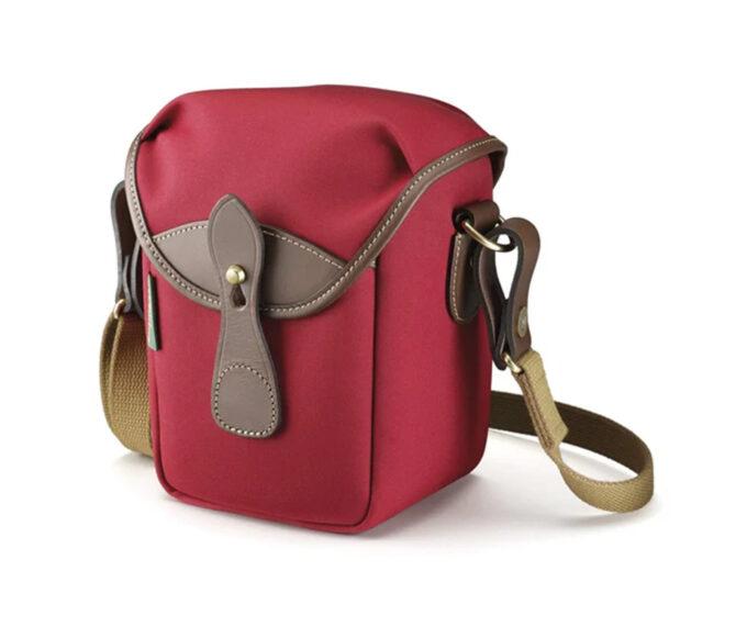 Billingham 72 Camera Bag (Burgundy Canvas / Chocolate Leather)