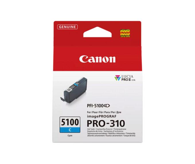 Canon Ink Cartridge for imagePROGRAF PRO-310 - PFI-5100C (Cyan)