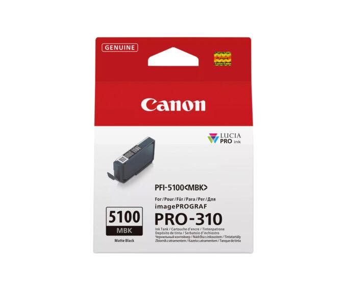 Canon Ink Cartridge for imagePROGRAF PRO-310 - PFI-5100MBK (Matte Black)