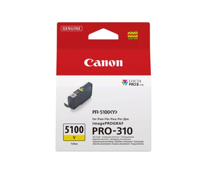 Canon Ink Cartridge for imagePROGRAF PRO-310 - PFI-5100Y (Yellow)