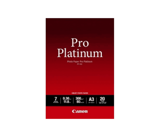 Canon PT-101 A3 Photo Paper Pro Platinum (20 Sheets)