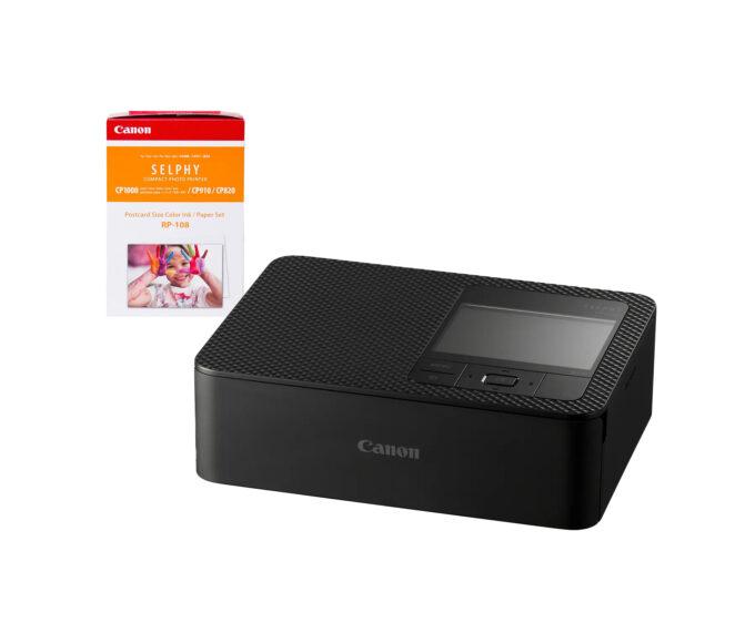 Canon SELPHY CP1500 - Black (Bundled with RP-108)