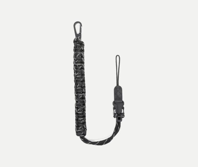 DSPTCH Camera Wrist Strap (Black 3M with Matte Black Stainless Steel Clip)