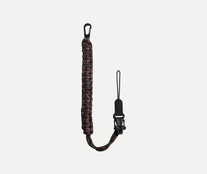 DSPTCH Camera Wrist Strap (Fall Camo with Matte Black Stainless Steel Clip)