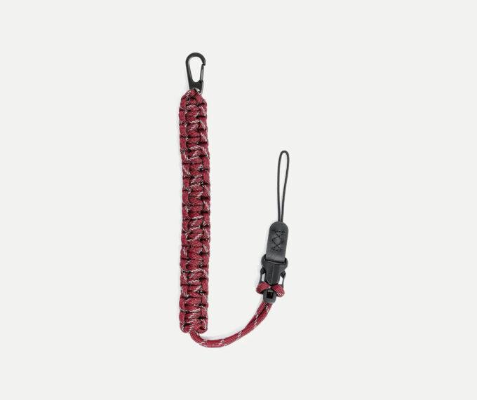 DSPTCH Camera Wrist Strap (Burgundy 3M with Matte Black Stainless Steel Clip)