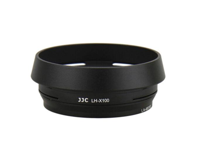 JJC Round Lens Hood for Fujifilm X-100VI with Adapter Ring (Black)