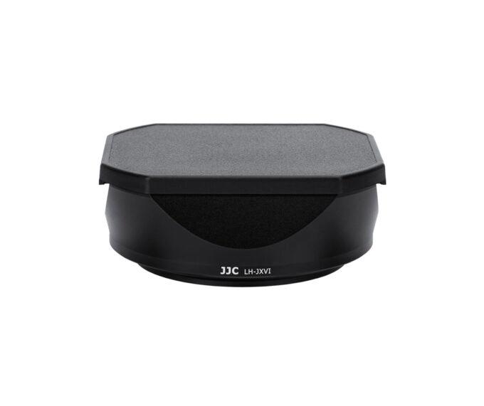 JJC Square Lens Hood for Fujfilm X-100VI with Adapter Ring (Black)