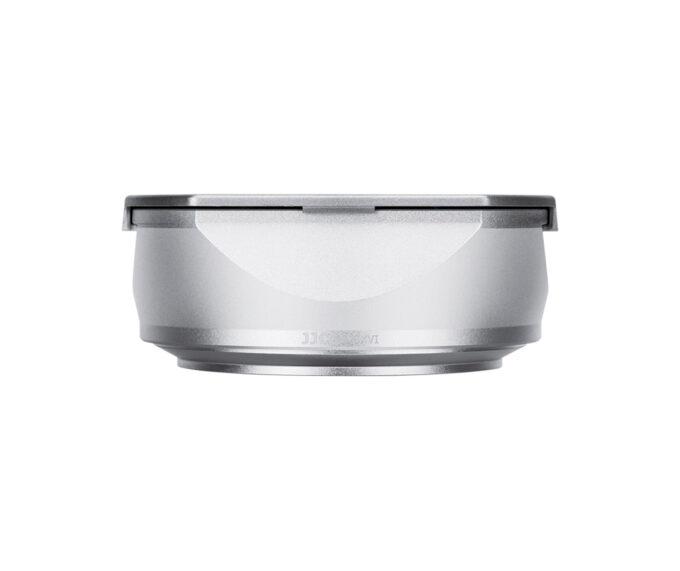 JJC Square Lens Hood for Fujfilm X-100VI with Adapter Ring (Silver)