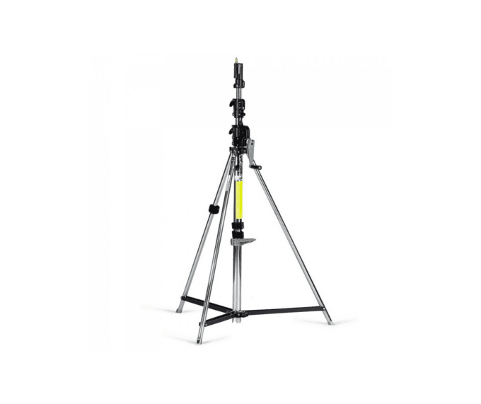 Manfrotto 087NW Geared Wind-Up Stand with Safety Release Cable, Chrome Steel