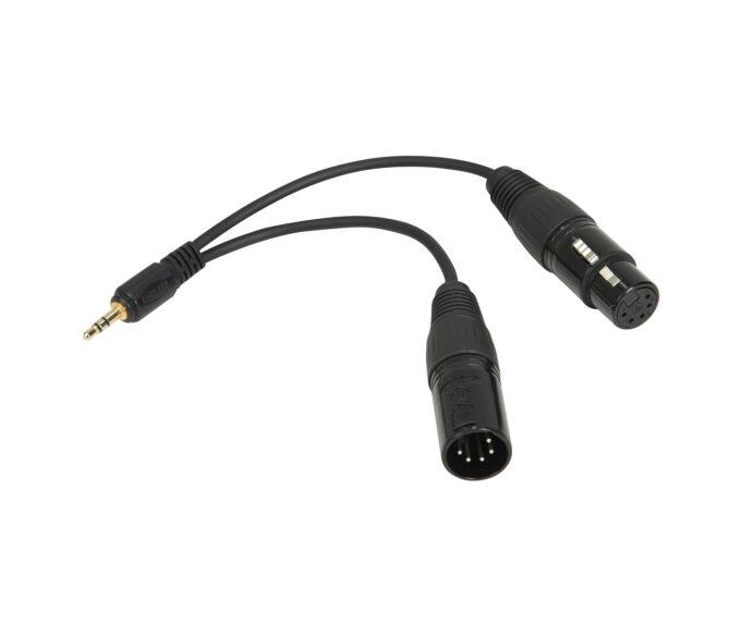 Nanlite CB-DMX-3.5C-1/2 DMX Adapter Cable with Locking 3.5mm Connector