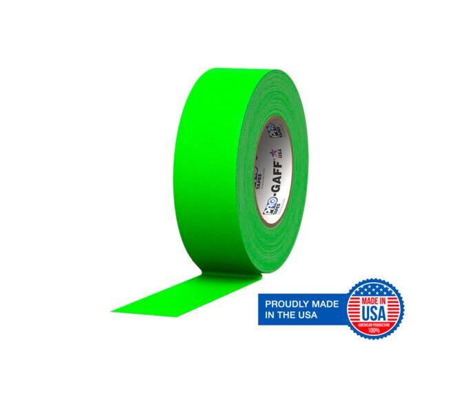 ProTapes Pro Gaffer 2" x 50yds (Fluorescent Green)