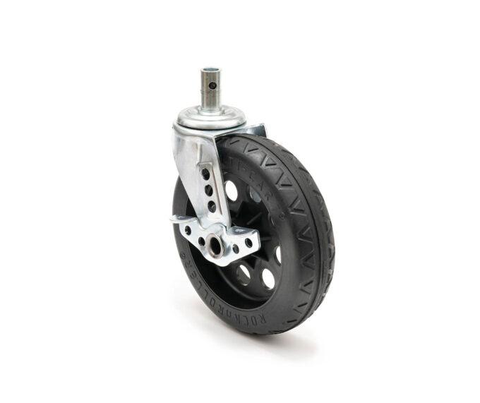 RockNRoller RCSTR8X2BK All-Terrain Caster with Brake 8" x 2" (Pack of 2 for R12 STEALTH)