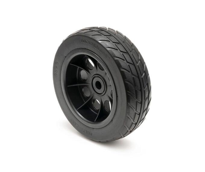 RockNRoller RWHLO10X3BK R-Trac Rear Wheel, 10" x 3" No-Flat for R10, R11G, R12 & R18, Offset Hub (Pack of 2)