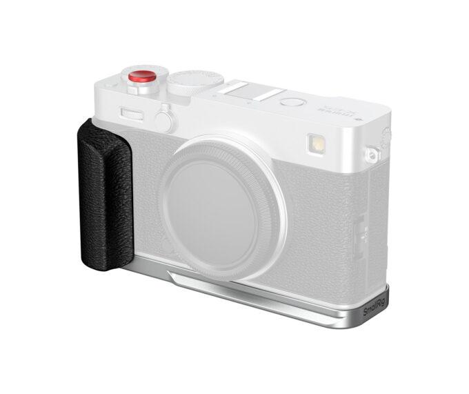 SmallRig 5547 L-Shaped Mount Plate with Silicone Handle for FUJIFILM X-E5 (Silver)