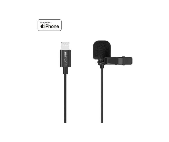 SmallRig 3453 simorr Wave L3 Lightning Lavalier Microphone (Black)