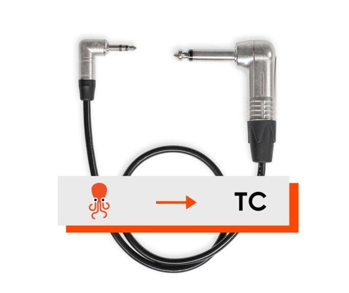 Tentacle Sync to 1/4" Jack Cable (Right-Angle 12")