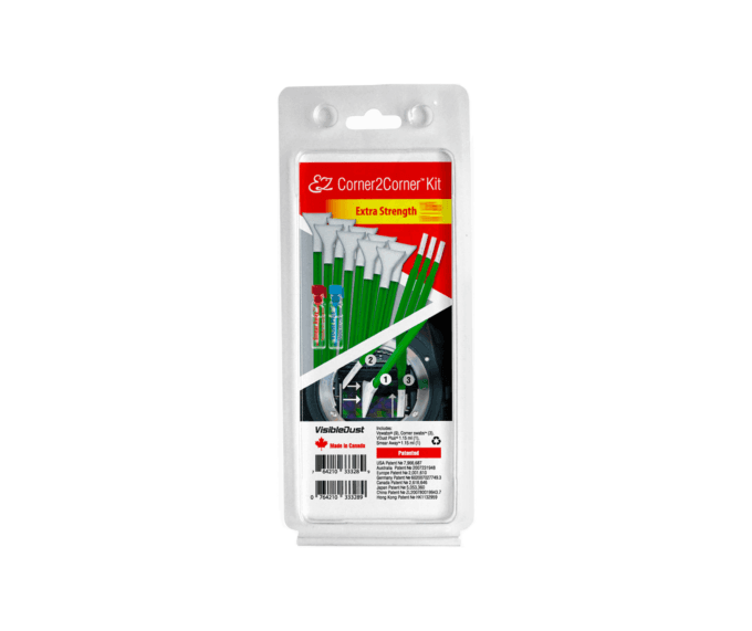 VisibleDust EZ Corner2Corner Extra Strength Kit with 1.0x Green MXD-100 Vswabs