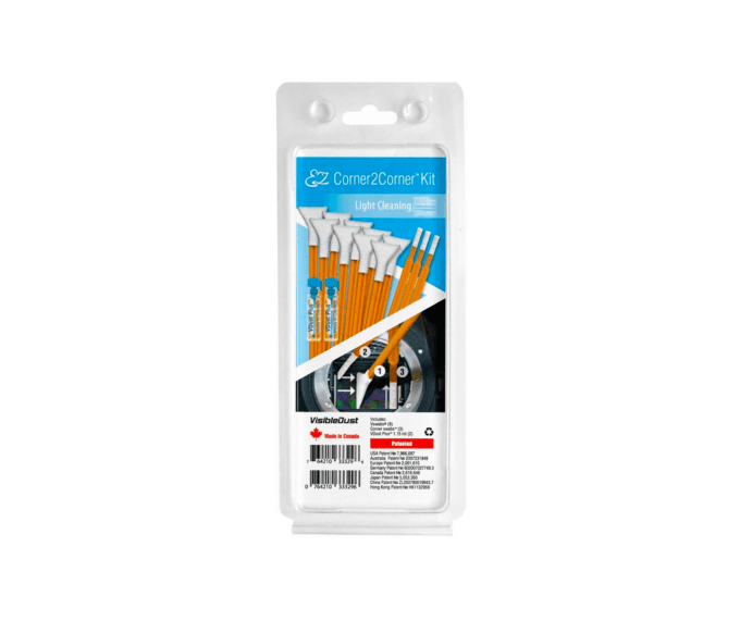VisibleDust EZ Corner2Corner Light Cleaning Kit with 1.0x Orange DHAP Vswabs