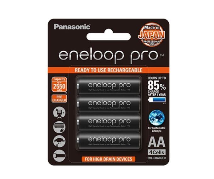 Panasonic BK-3HCCE/4BT Eneloop Pro Rechargable Battery AA Size 4pcs (2550mAh)