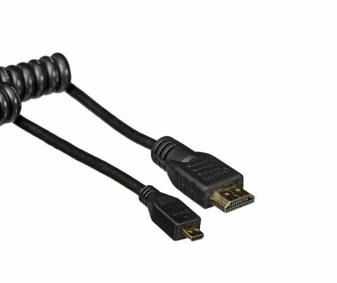 Atomos Coiled Micro HDMI to Full HDMI Cable (30cm)