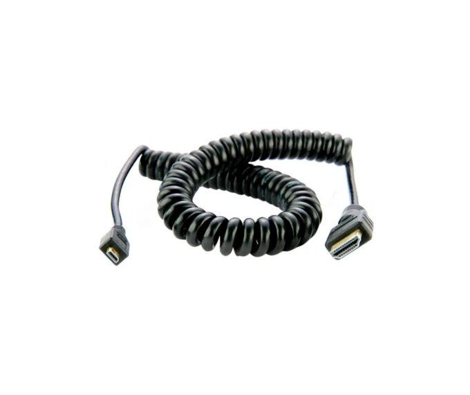 Atomos Coiled Micro HDMI to Full HDMI Cable (50cm-65cm)