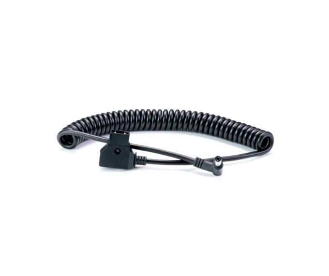 Atomos Coiled D-Tap to DC Locked Connector Barrel Cable