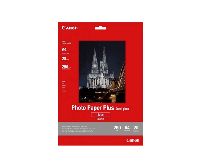 Canon SG-201 A4 Semi Glossy Photo Paper (20 Sheets)