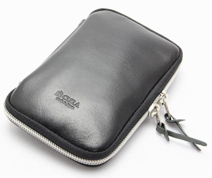 Cura Camera Cleaning Kit with leather pouch (Black)