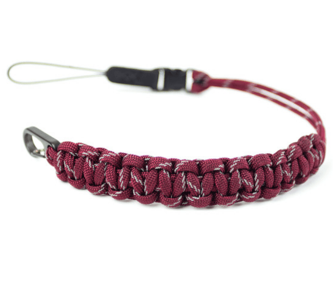 DSPTCH Camera Wrist Strap (Burgundy 3M with Gunmetal Stainless Steel Clip)