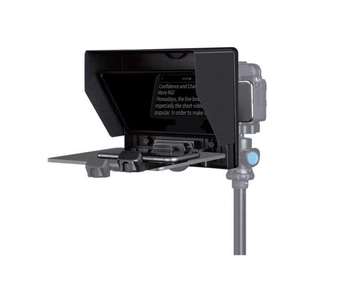 Feelworld TP10 Portable 10" Folding Teleprompter for DSLR/Tablet/Smartphone with Remote Control
