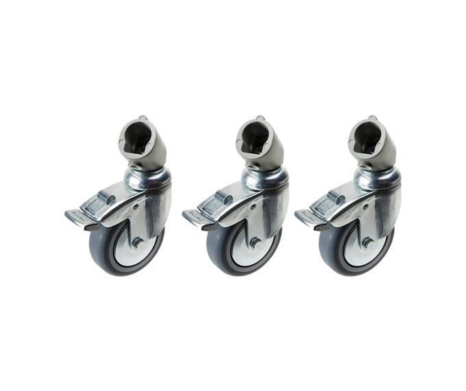Manfrotto 110 Wheel Set of 3 75mm with brakes
