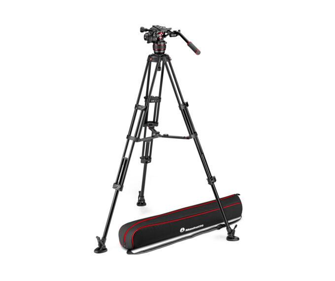 Manfrotto MVK608TWINMC Nitrotech 608 Fluid Video Head with Carbon Fibre Twin Leg