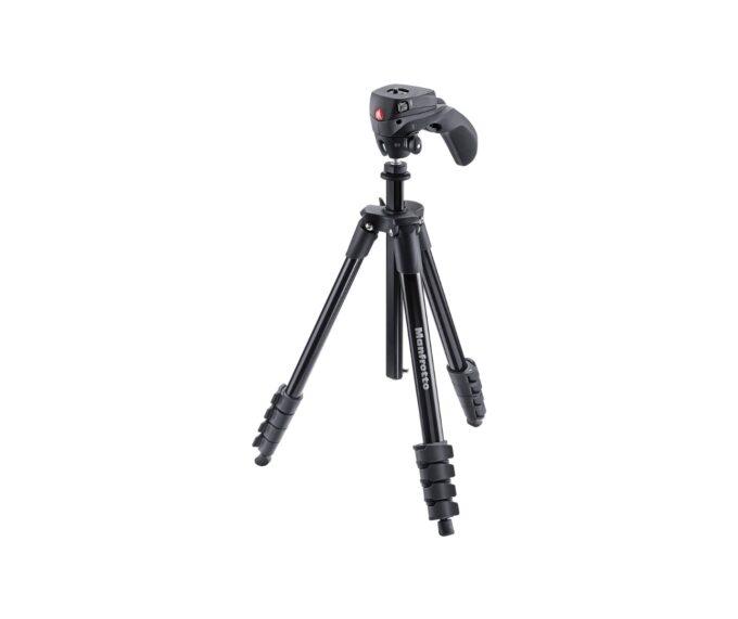 Manfrotto Compact Action Aluminum Tripod (Black)