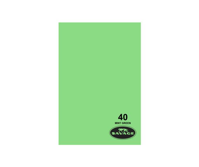 Savage Widetone Seamless Background Paper (#40 Mint Green, 53" x 12 yards)