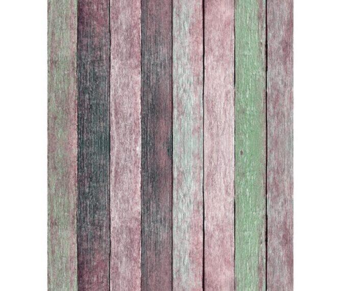 Westcott X-Drop Vinyl Backdrop - Rustic Wood Rose Pastels (5' x 7')