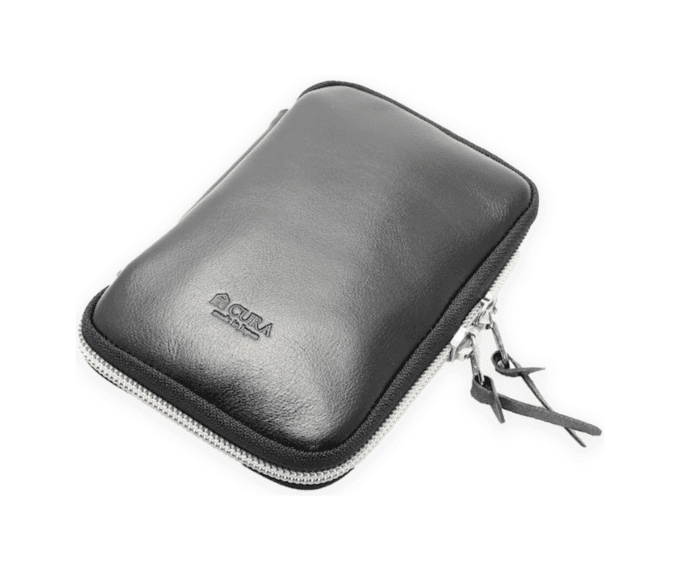 Cura Camera Cleaning Kit with leather pouch (Black)