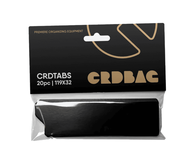 CRDBAG Card Tabs 20pcs (Double-sided black/white)