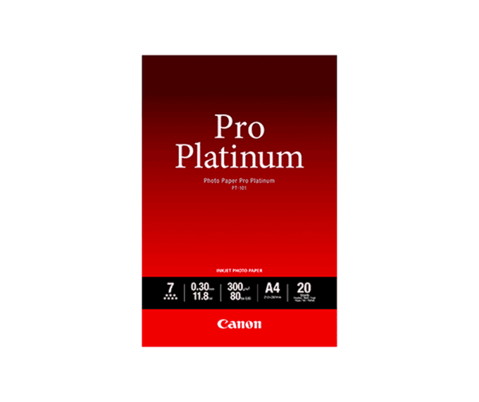 Canon PT-101 A4 Photo Paper Pro Platinum (20 Sheets)