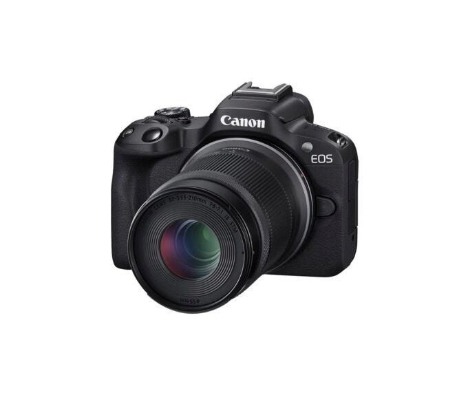 Canon EOS R50 Body with RF-S18-45mm f/4.5-6.3 IS STM & RF-S55-210mm f/5-7.1 IS STM (Black)
