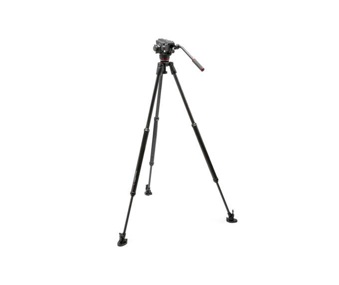 Manfrotto MVK504XSNGFC 504X Fluid Video Head with 635 Fast Single Carbon Leg (Black)