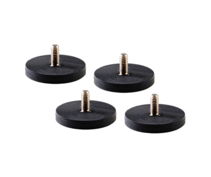 Nanlite Magnetic Base Adapter with 1/4" Thread for PavoSlim (Set of 4)