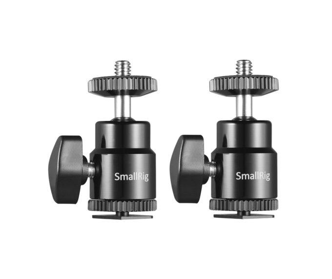 SmallRig 2059 1/4" Camera Hot shoe Mount with Additional 1/4" Screw (Set of 2)