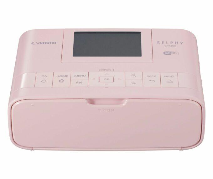 Canon SELPHY CP1300 (Pink) with 1 pack of RP-108 Paper